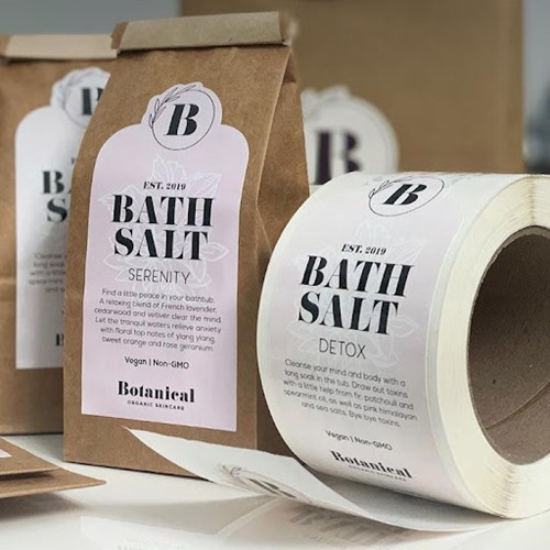 Bath salt packaging