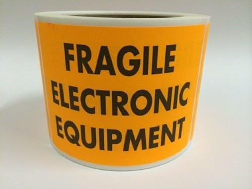 Fragile sticker for electronic items