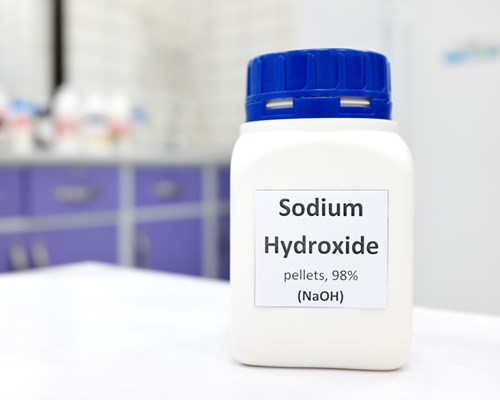 sodium hydroxide label