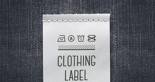 Clothing label tag