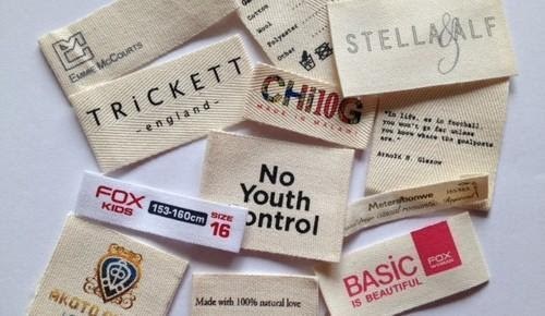 Different brand names in clothing label