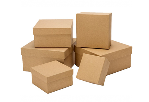 Kraft boxes in different sizes