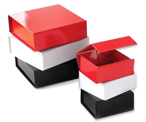 Rigid boxes in different colors