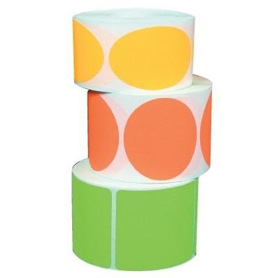 Color stickers in rolls