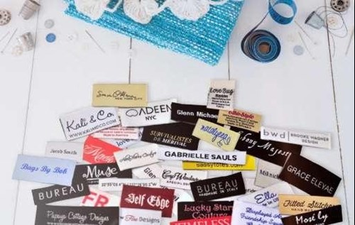 Custom-made woven labels