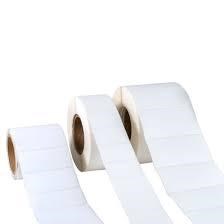 Blank label rolls in different sizes