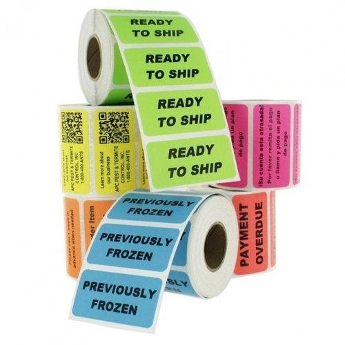 Color sticker with labels
