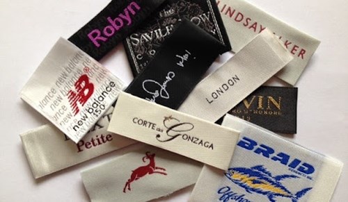 Different kinds of clothing labels
